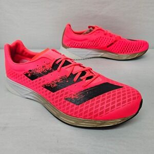 Adidas Adizero Pro M Running Shoes FW9240 Signal Pink Black Gold‎ Men's Size 11